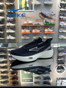 Hongxing Erke Mens Shoes Sneaker 2024 Spring New Arrival Mesh Surface Shock-Absorbing Elastic Running Shoes 11124103009