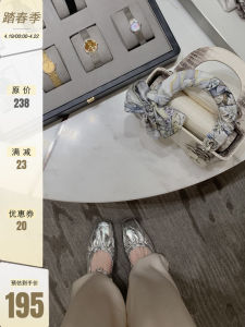 French Style Mary Jane Thick Heel Buckle Mule Slip-On Half Slippers Womens Studiolee Grape Mom Pure Color Korean Style