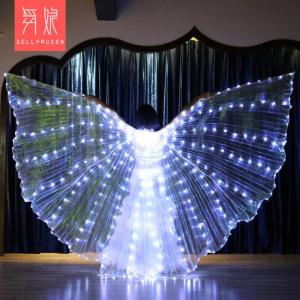 Glowing LED Wings Dance Prop 360 Degree Light Show for Belly Dance Wedding Celebration Bar Performance Glowing Accessory