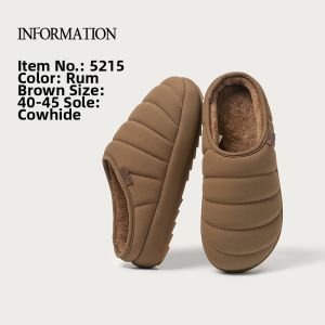 YUANGANG | Winter Warm Slippers Plush Non-slip Thick Sole