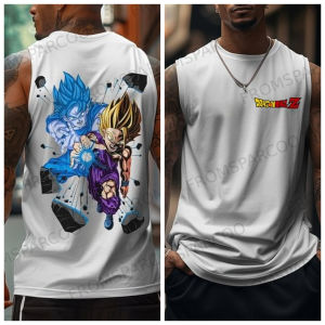 Bandai | Bandai Anime Mens Workout Shirt Cotton Sleeveless Tank Top Tight Fit All Season Training Wear Men Casual Clothing
