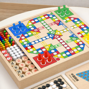 Childrens Multi-Game Board Set Chess