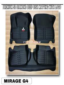 Mitsubishi Mirage 2012 to 2025 - 5D diamond deep dish matting with logo