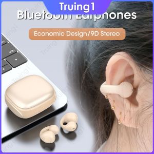 ♥100%Original Product+FREE Shipping♥HHL JX80 Wireless Earbud HiFi Stereo Surround Bone Conduction LED Digital Display Bluetooth-compatible 5.3 with Voice Assistant Ear-clip Earphone Daily Use