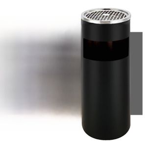 Stainless Steel Floor Standing Trash Can for Hotel Lobbies Elevator Entrance Non-Covered Long Tub Shape Large Capacity