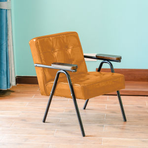 Japanese Retro Iron Dining Chair Industrial Style Coffee Shop Bar Restaurant Backrest Chair Middle Ancient Single Sofa Black