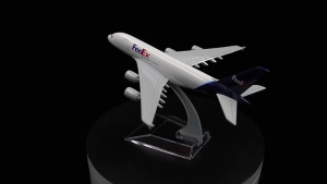 1:400 Metal Aircraft Model FEDEX A380 Airplane Scale Miniature Art Decoration Diecast Aviation Collectible Toy Gift