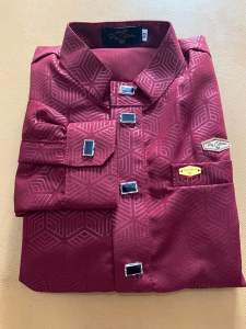 Jubah Gamis Anak Laki Laki Bahan Embos Motif Hexagon Lengan Mangset