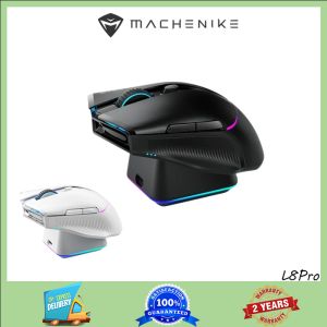 MACHENIKE-L8Pro เมาส์สำหรับเล่นเกมส์ไร้สายเมาส์โหลดตามPAW3395เซ็นเซอร์ออปติคัลการกระจัดที่ปรับได้8K + 2Kการตรวจจับ RGB ของผู้เล่น