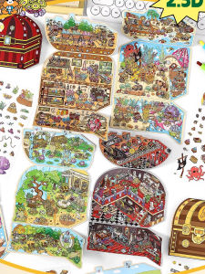 2.5D DIY Miniature Scene Stickers