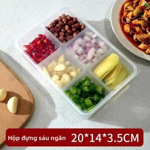 Hộp Đựng Thực Phẩm Trong Suốt Bằng Nhựa PET Không Chứa BPA Có Nắp Xếp Chồng Được Dùng Để Bảo Quản Trong Tủ Lạnh Tủ Đông Đựng Trái Cây Thịt Đồ Dùng Nhà Bếp