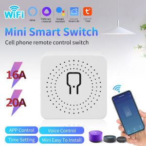Tuya Smart WiFi Switch 2-way Control RF433Mhz Relay Receiver Automation Module 16A 20A Smart Life APP Control Alexa Google Home