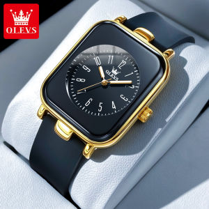 OLEVS Womens Watches Simple Elegant Quartz Wristwatch Original Waterproof Silicone Strap Luminous Hands Trend Fashion Style