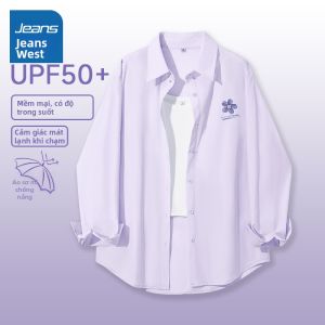 Jeanswest | Áo Sơ Mi Nữ Mùa Hè Phong Cách Hàn Quốc Lụa Ice Silk Làm Mát Chống UV
