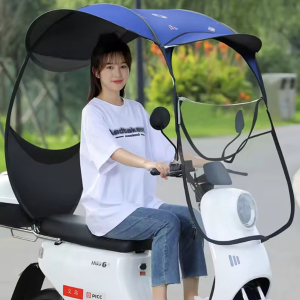 Motorbike Electric Scooter Rain Proof Cover Awning Windproof Sunshade