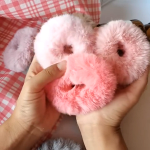 GBS Ikat Rambut Bulu Halus Wanita Anak-anak Karet Warna Warni Elastis Kunciran Aksesoris Rambut