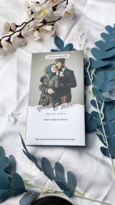 (50 pcs) Undangan Pernikahan Lipat 2 Simpel (Lipat O)