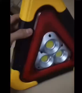 Car Warning Device Solar Camping Flashlight Work Light Hurry Bolt P2557