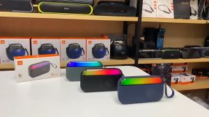 KISONLI Speaker Wireless S19 Slim Fit RGB Light Colorful Deep Bass Portable