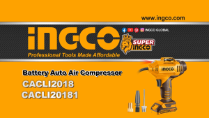 INGCO 20V CORDLESS AUTO AIR COMPRESSOR 150PSI CACLI2018 (BARE)