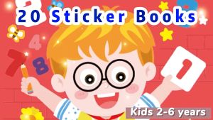 【20 Books】Concentration training sticker books Preschool Learning Activity book. Early Development.