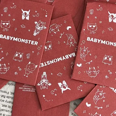 BabyMonster Offline Flash Random Card Unopened Small Card Monster Forever Anime Collectible Figures Unassembled Toys