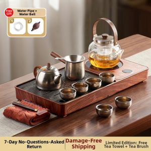 CHAHUANGZI | Premium Automatic Electric Stove Integrated Tea Set Home Use