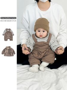 Cute Warm Fleece Thickened Baby Onesie 1 Piece