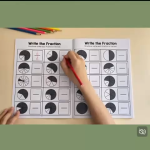 Fraction Workbook Set Fraction Addition Subtraction Multiplication Division Practice Workbook 分数练习册