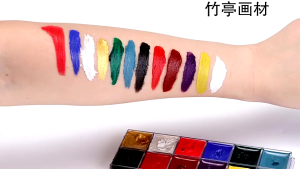 Face Body Paint 12 Colors with 2 Brushes Set Professional Makeup Palette DIY Body For Halloween Cosplay