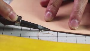 Alat Grooving Kulit/Beveler Edge Skiving /Tajam Kulit Tepi/Alat Jahit Tangan/Alat Kulit Diy Handmade 0.8/1.0/1.2mm