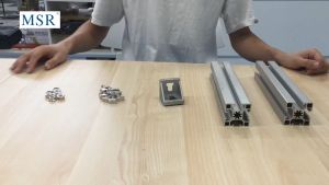 BuildIt Aluminum Profile Accessories 2-Hole Corner Bracket Connector (10 sets) 20x20 30x30 40x40 45x45 SCREWS and NUTS included