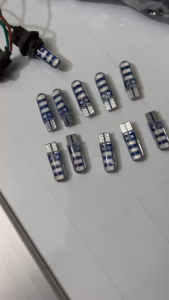 Bóng cắm đờ mi T10 led nhiều màu. Bóng đèn téc  taplo led 12v 24v.