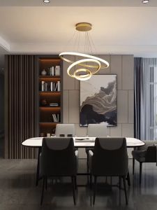 Pendant Lamp Led Rings Circle Ceiling Hanging Chandelier Ceiling light Living Dining Room