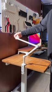 Giá Đỡ Điện Thoại/máy Tính Bảng Từ Tính Bằng Nhôm Có Thể Điều Chỉnh Được 360 Độ °   Giá Đỡ Xoay Đa Năng Trên Cao Kiểu Hiện Đại Cho iPhone iPad