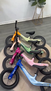 12/14 Inch Kids Balance Bike for 2-8 Years Old Boys & Girls | Gradient Color Body & Magnesium Alloy Frame | Lightweight No-Pedal Training Bicycle | Learn to Ride Easily & Safely | Includes Free Foot Air Pump Gift