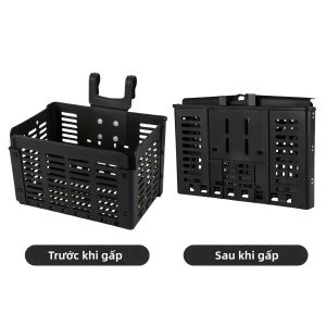 TOSUOD Giỏ Xe Đạp Có Thể Gập Lại MTB Xe Đạp Đường Bộ Tay Lái Phía Trước Giá Để Đồ Di Động Đa Năng Đi Xe Đạp Phụ Kiện