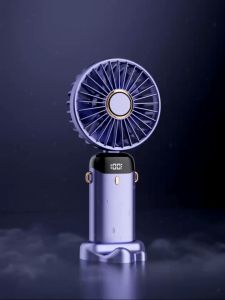 2024 New Mini Fan Rechargeable Portable Mini Handheld Fan Fold Office Desktop Multifunctional Electic Fan