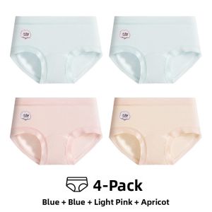 miiow | Pure Cotton Underwear Womens Mid-Waist Seamless Buttless Antibacterial Triangle Panties Youth Cotton Fabric Antibacterial