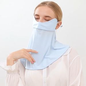Khăn Khẩu Trang Che Mặt 360 Độ Phủ Cổ Chống Nắng 2/3 Mặt Màu Trơn RQN2348 - REQUANE