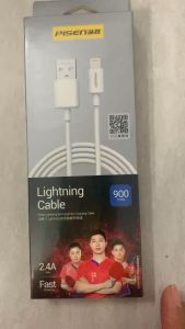 Cáp sạc Pisen cổng Lightning Fast 2.4A 900mm chính hãng / Dây sạc Pisen Iphone 2.4A