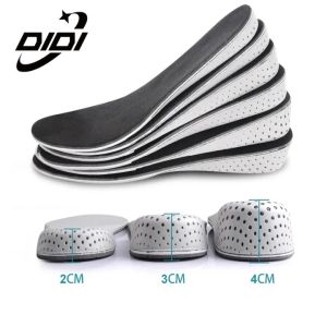 DIDI 1 Pair Men Women Height Increase Insole Breathable Memory Foam Insole Heel Lifting Inserts Shoe Pads Elevator Insoles