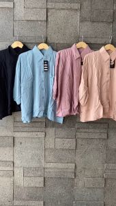 SYAKIRA Blouse Kemeja Oversize Rayon: Bahan Rayon Berkualitas & Desain Fashionable