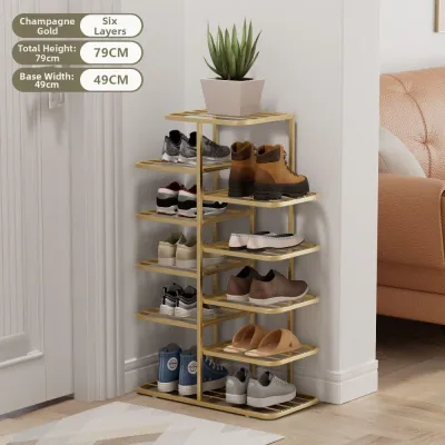AYIJIE | Indoor Storage Multi-level Large Capacity Iron Shoe Rack