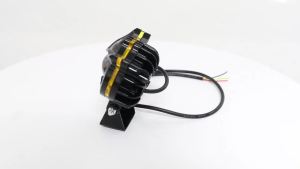 Đèn Pha LED Xe Máy Đa Năng 2 Chiếc Kiểu Cú Mèo Pha Cao Pha Thấp Hai Màu Đèn Sương Mù Phụ Trợ 12V Thấu Kính Laser Dùng Khi Lái Xe