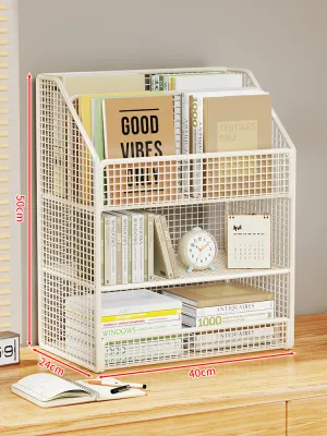 Mobile Rolling Bookshelf & Storage Cabinet for Kids & Office