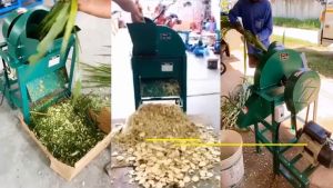 เครื่องสับหญ้า 4 ใบมีด เครื่องสับย่อย GS-150 สำหรับฟางหญ้า และต้นกล้วย การใช้งานที่สุดท้าย