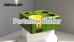 Trạm Nén Cà Phê AliKisscafe Với Hộp Đựng Cà Phê Và Giá Đỡ Portafilter Dành Cho Máy Pha Cà Phê Espresso 51mm-58mm Chất Liệu ABS Bền Phụ Kiện Tương Thích Với Máy Delonghi Breville