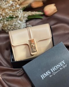 Jimshoney - JESSICA WALLET Dompet Lipat Polos Wanita free box