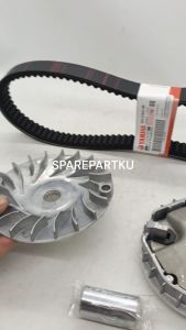 PAKET 3 JENIS ROLLER ASSY + KIPAS ROLLER + VANBELT MIO M3/ SOUL/ MIO Z/ SOUL GT125